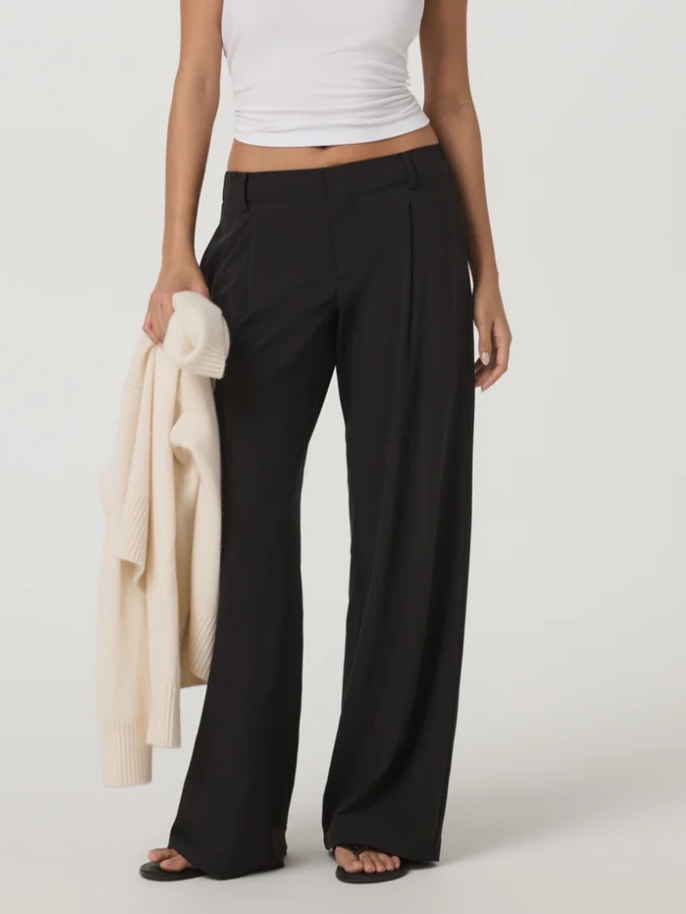 Vuori Villa Wideleg trouser in black XS NWOT